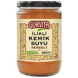 Gurvita 6 x 320 ml Sebzeli Jöle Kıvamında İlikli Kemik Suyu
