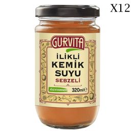 Gurvita İlikli Kemik Suyu Sebzeli 12x320 ml