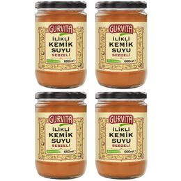 Gurvita Sebzeli İlikli Kemik Suyu Sebzeli 4x660 ml