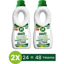 Halımatik 2x1200 ml Sıvı Halı Kilim Yolluk Vegan Çamaşır Deterjanı