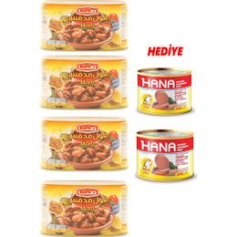 Hana 4x400 gr Bakla Konservesi + 2 Adet Hana Salam