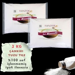 Hanzade Bitkisel 2 kg 84 Mineralli Çankırı Kristal Kaya Tuzu
