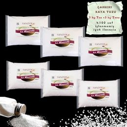 Hanzade Bitkisel 3 kg Toz + 3 kg Tane 84 Mineralli Doğal Çankırı Kristal Kaya Tuzu