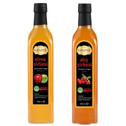 Hanzade Bitkisel 500 ml Alıç Sirkesi + 500 ml Elma Sirkesi