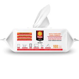 Happy Clean 3x100'lü Yüzey Temizleme Havlusu