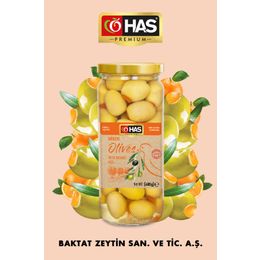 Has Premium 500 cc Portakal Dolgulu Yeşil Zeytin