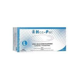 Haspet Large 100`lü Latex Pudrasız Muayene Eldiveni