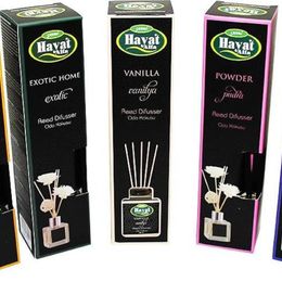 Hayat Alfa 100 ml Kare Bambu Çubuklu Mix Ortam Oda Kokusu