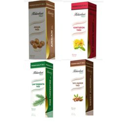 Hekimhan Argan Yağı 50 ml + Çam Terebentin 50 ml + Kantaron 50 ml + 50 ml Tatlı Badem
