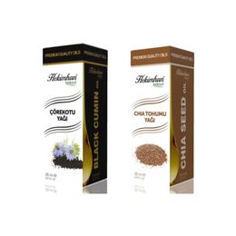 Hekimhan Çörekotu Yağı 20 ml + 20 ml Chıa Tohumu Yağı