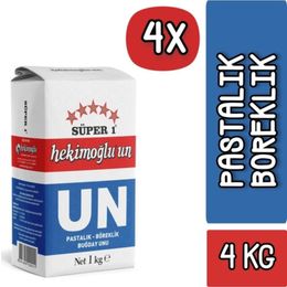 Hekimoğlu 4x1 kg Pastalık Böreklik Buğday Unu