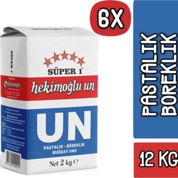 Hekimoğlu 6x2 kg Pastalık Böreklik Buğday Unu