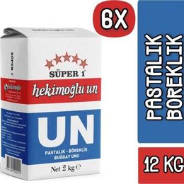 Hekimoğlu 6x2 kg Pastalık Böreklik Buğday Unu
