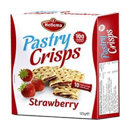 Hellema Pastry Crisps Strawberry 125 gr Çilek Dolgulu Bisküvi
