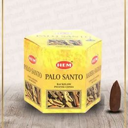Hem 40 Adet Palo Santo Geri Akışlı Konik Tütsü