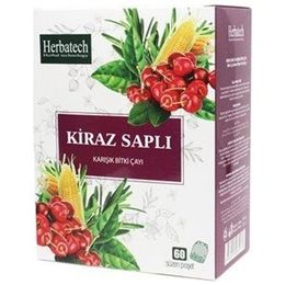 Herbatech 60 Süzen Poşet Kiraz Saplı Çay