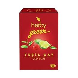 Herby 18'li Çilek ve Lime Yeşil Çay