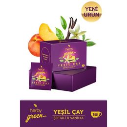 Herby 18'li Şeftali ve Vanilya Yeşil Çay