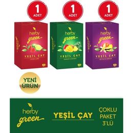 Herby 3'lü Yeşil Kahve Çekirdekli Fit Çay