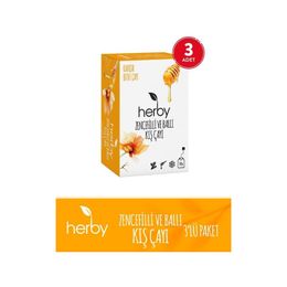 Herby 3'lü Zencefil Ballı Kış Çayı
