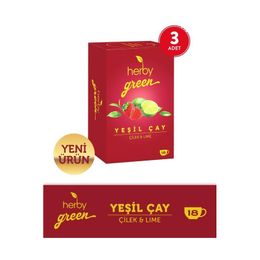 Herby 3x18'li Çilek ve Lime Yeşil Çay
