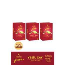 Herby 3x18'li Çilek ve Lime Yeşil Çay