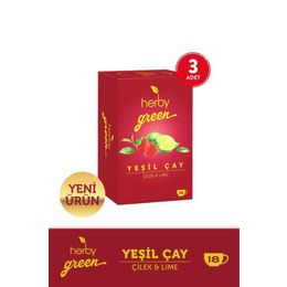 Herby 3x18'li Çilek ve Lime Yeşil Çay