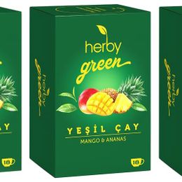 Herby 3x18'li Mango ve Ananas Yeşil Çay