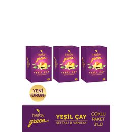 Herby 3x18'li Şeftali ve Vanilya Yeşil Çay