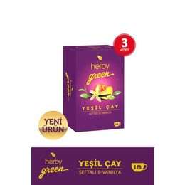 Herby 3x18'li Şeftali ve Vanilya Yeşil Çay