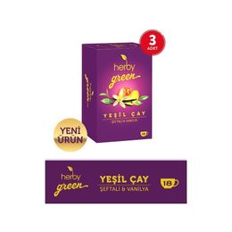 Herby 3x18'li Şeftali ve Vanilya Yeşil Çay