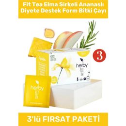 Herby Fit 20'li Tea Elma Sirkeli Ananaslı Form Bitki Çayı