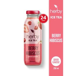 Herby Şeker İlavesiz 250 ml Berry Hibiscus Soğuk Çay