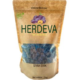 Herdeva 1 kg Çekirdekli Siyah Erik Kurusu