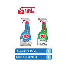 Hes 750 ml Power Yağ Çözücü + 750 ml Power Kireç Çözücü