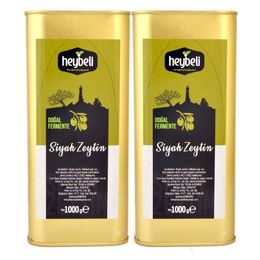Heybeli 2x1 kg Doğal Fermente Siyah Zeytin