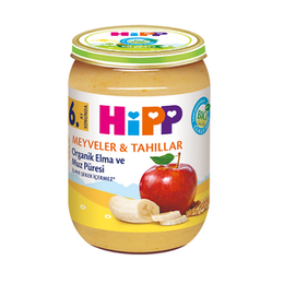 Hipp 190 gr Organik Elma ve Muz Püresi