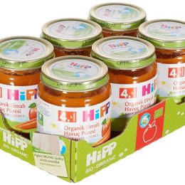 Hipp 6x125 gr Organik Elmalı Havuç Püresi