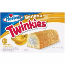Hostess 385 gr 10 Pcs Twinkies Golden Sponge Cake With Banana