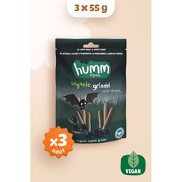 Humm 3x55 gr Organic Organik Vegan Zeytinli Grissini