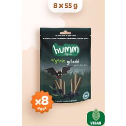 Humm 8x55 gr Organic Organik Vegan Zeytinli Grissini