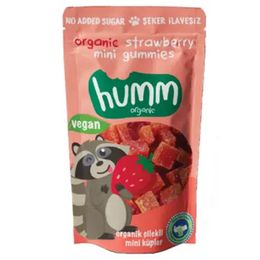 Humm Organic 30 gr Çilekli Vegan Mini Küpler
