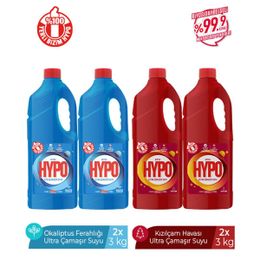 Hyper Hypo 2x3 kg Okaliptus Ferahlığı + 2x3 kg Kızılçam Havası Ultra Çamaşır Suyu
