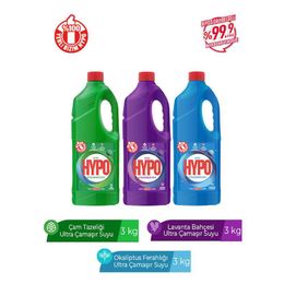 Hyper Hypo 3x3 kg Çam + Lavanta + Okaliptus Ultra Çamaşır Suyu