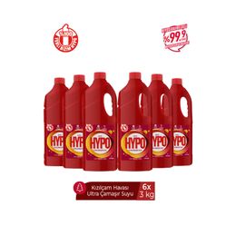 Hyper Hypo 6x3 kg Ultra Kızılçam Esintisi Normal Sıvı Çamaşır Suyu