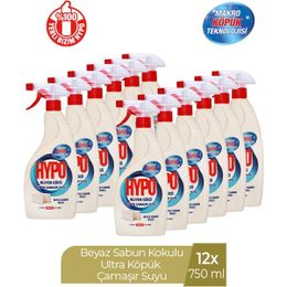 Hypo 12x750 ml Beyaz Sabun Kokulu Köpük Çamaşır Suyu