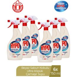 Hypo 6x750 ml Beyaz Sabun Kokulu Köpük Çamaşır Suyu