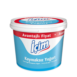 İçim Kaymaksız Yarım Yağlı 2 kg Doğal Yoğurt