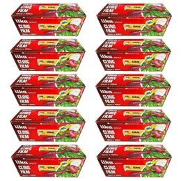 İlka 10 Paket 30 cm 500 mt Şeffaf Mutfak Rulo Streç Film Folyo