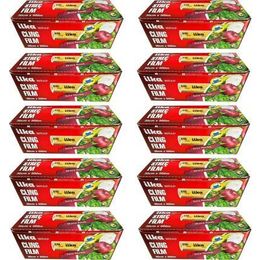 İlka 10 Paket 30 cm 500 mt Şeffaf Mutfak Rulo Streç Film Folyo